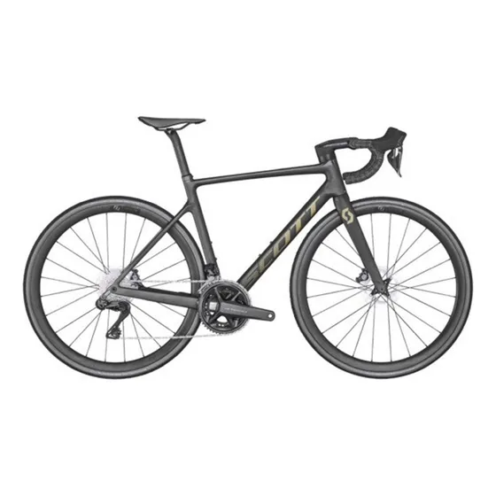 Bicicleta Ruta Scott Addict Rc 15 Di2 23 Carbon 12vel Ng/ddo Color Negro/dorado Tamaño Del Marco 54 Cm
