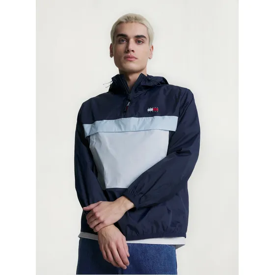 Chaqueta Plegable Color Block De Hombre Azul Tommy Jeans
