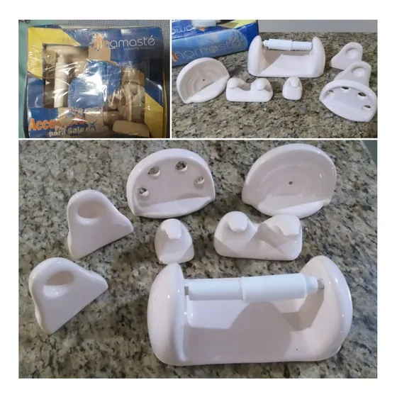 Accesorios Para Baño En Cerámica Beige Claro (nuevo)