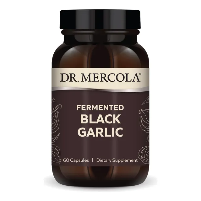 Suplemento Dr. Mercola De Ajo Negro Fermentado 60 Cápsulas