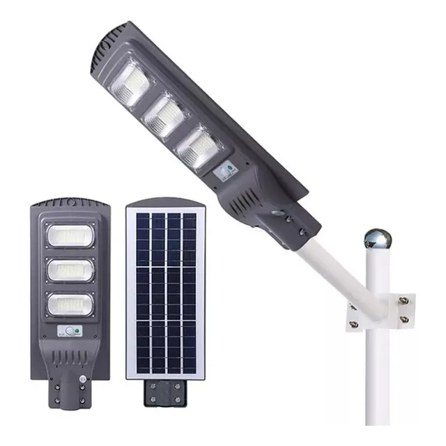 Foco Solar Led 90w Exterior C/ Sensor Y Control+ Brazo Metal