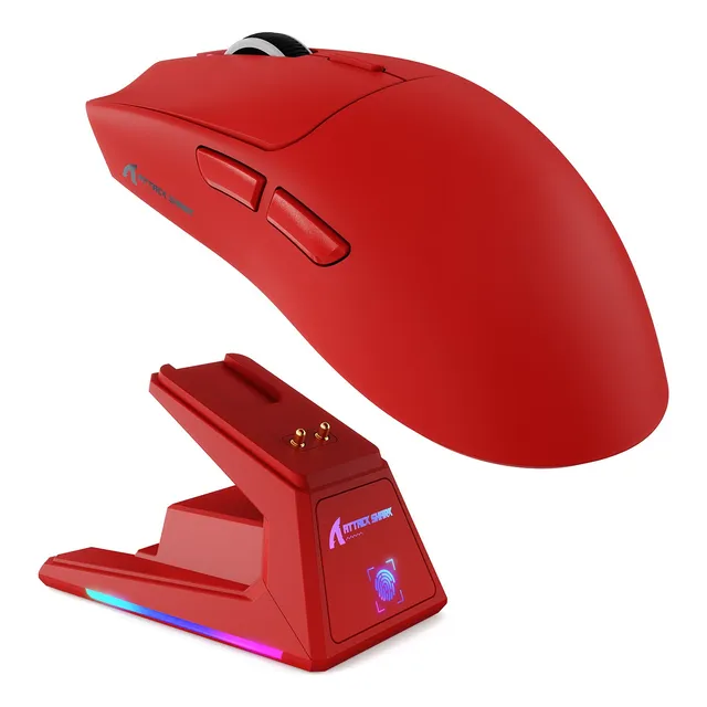 Ratón Inalámbrico Para Juegos Attack Shark X1 Con Base De Ca