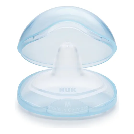 2 Pezoneras De Silicona Nuk Pa7210-uu Con Caja Protectora Talle M Medium 20mm
