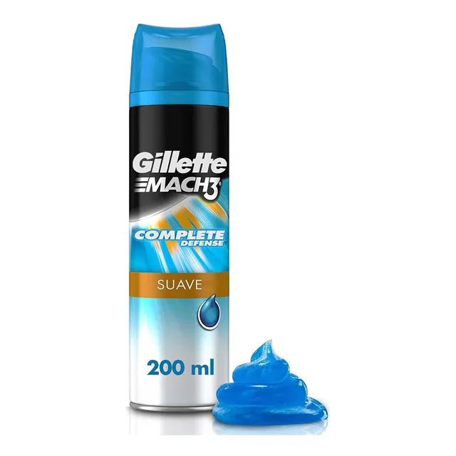 Gel Para Afeitar Gillette Mach3 Complete Defense Suave 200ml