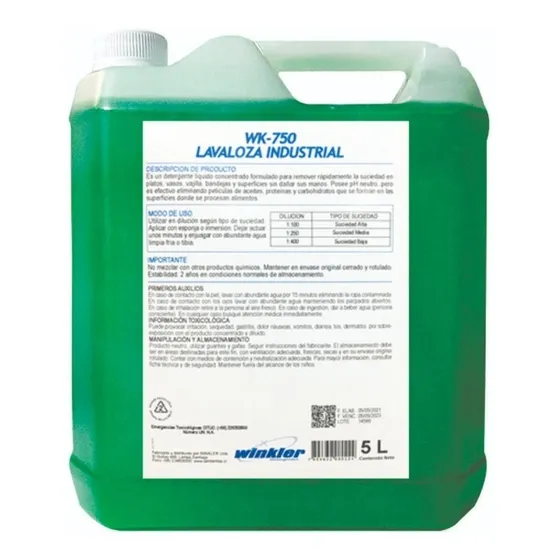 Lavaloza Industrial Concentrado (rinde 1250 Litros