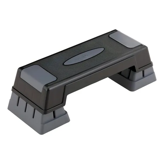 Banco Step Escalon Aerobicos Sportfitness 070204 3 Niveles Gimnasio Color Gris