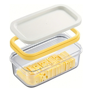 Caja Cortadora De Mantequilla 2 En 1, Recipiente De Almacena Caja Cortadora De Mantequilla 2 En 1, Recipiente De Almacena