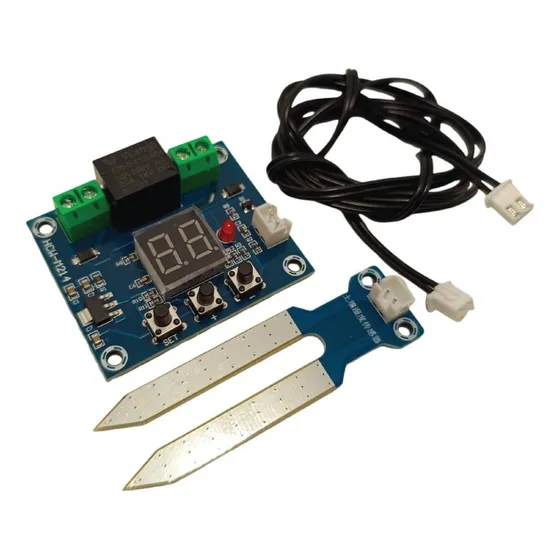 Relé Sensor Controlador Umidade Solo Irrigação Automática 12