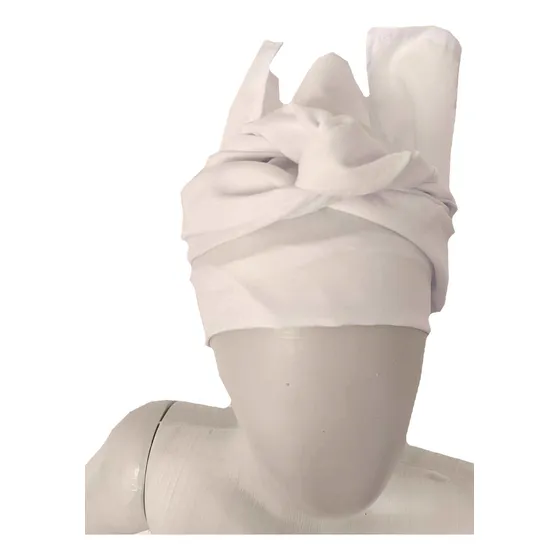 Pano Cabeça Branco Ou Color Ojá Touca Reto Umbanda Candomblé