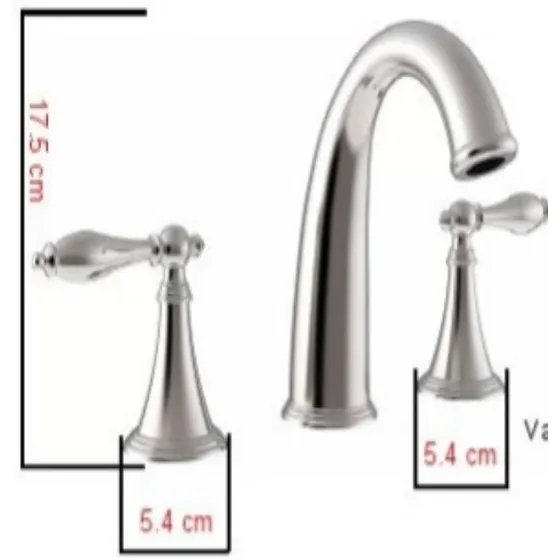 Griferia Para Lavamanos Agua Fria Y Caliente Bronce Cromado