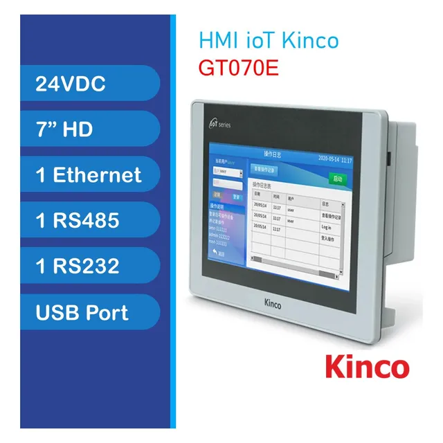 Panel Tactil Hmi Marca Kinco Gt070e Iot & Mqtt