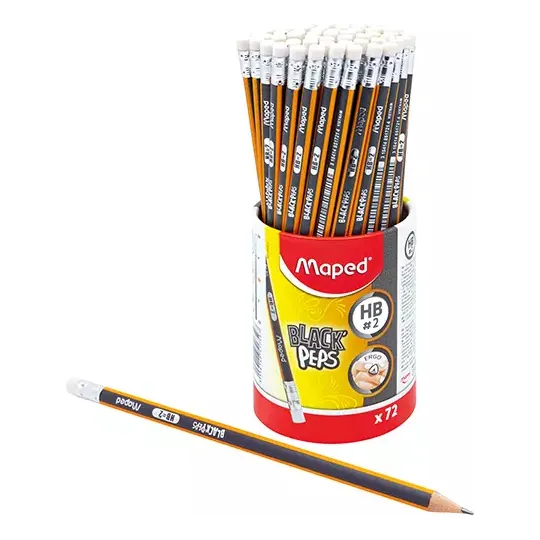 Lápiz De Grafito Maped Hb Bote Con 72 Piezas