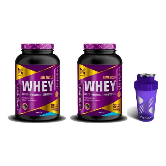 Xtrenght Advanced Whey Protein 4 Lbs - Concentrada + Isolada Sabor Cookies & Cream