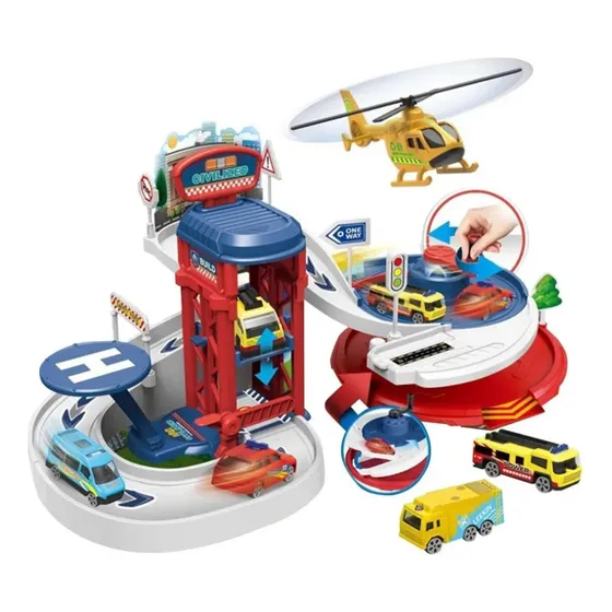 Adventure Force Juego  Pista Estacionamiento Giratorio