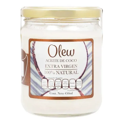 Aceite De Coco Extra Virgen Olew 450 Ml