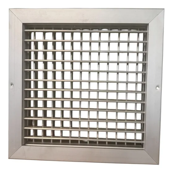 Rejilla Suministro Doble Deflexion De Aluminio