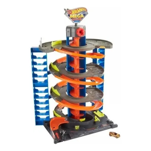 Pista De Juguete Vehículos Hot Wheels City Mega Garage