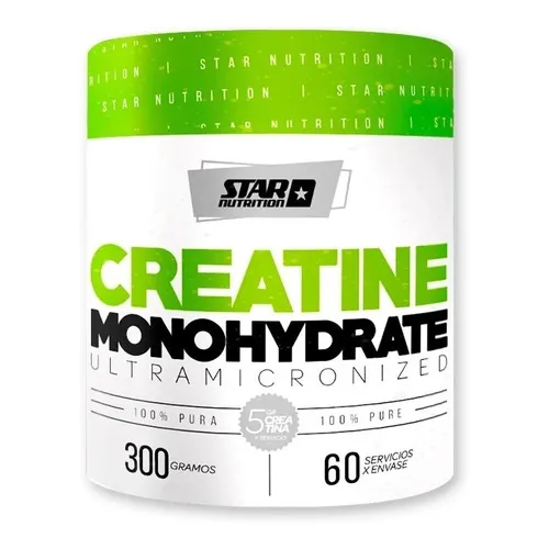 Creatina Monohidrato 300 Gr Star Nutrition Creatine Micronizada Sabor Neutro