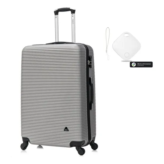 Maleta De Viaje 23 Kg Royal Plateado Con Gps Para Android