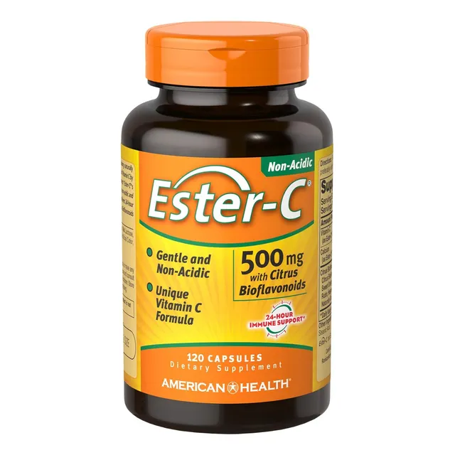 American Health Ester-c 500mg Bioflavonoids 120 Capsules Sabor Sin Sabor