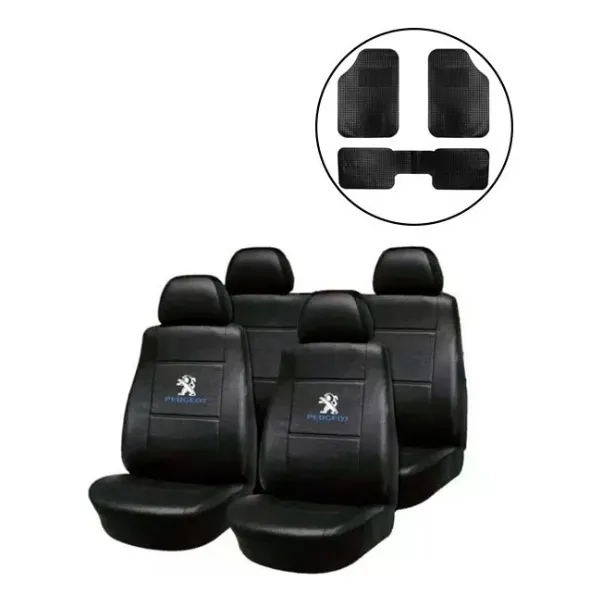 Fundas Asiento Cuerina Peugeot 405 205 206 306 + Alfombra 3p