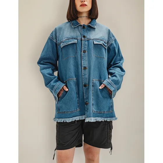 Campera Jean Unisex Luxo Denim