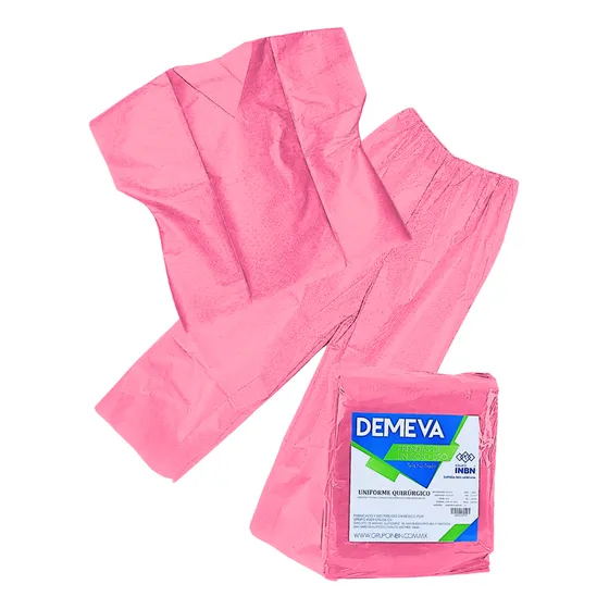 Uniforme Pijama Quirúrgico Desechable Demeva 10 Juegos