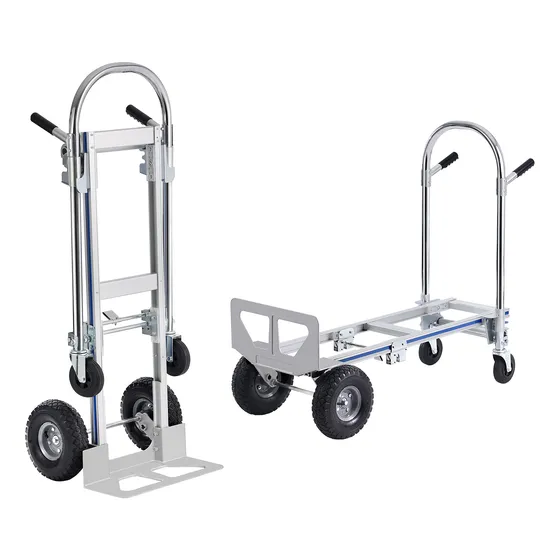 Vevor Carretilla De Mano De Aluminio, 2 En 1, 800 Libras