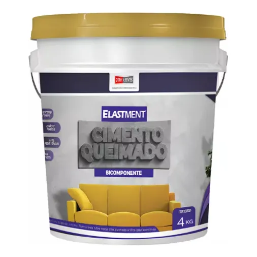Cimento Queimado Pronto Cor Cinza Médio Elastment 4,5kg