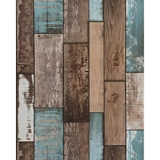 Papel Pintado Imitación Madera Vinílica Autoadhesiva