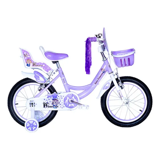 Bicicleta paseo infantil Wuilpy Baby Princess 2025 R16 color violeta