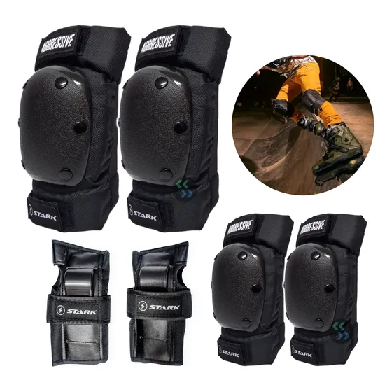 Protecciones Stark Aggressive Profesional Roller Skate Patin