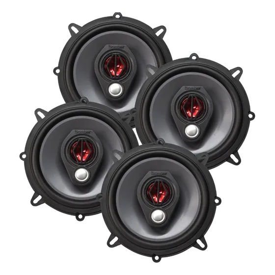 Kit 4 Alto Falante 5 Pol Renault Clio Bomber Bbr 200w Rms