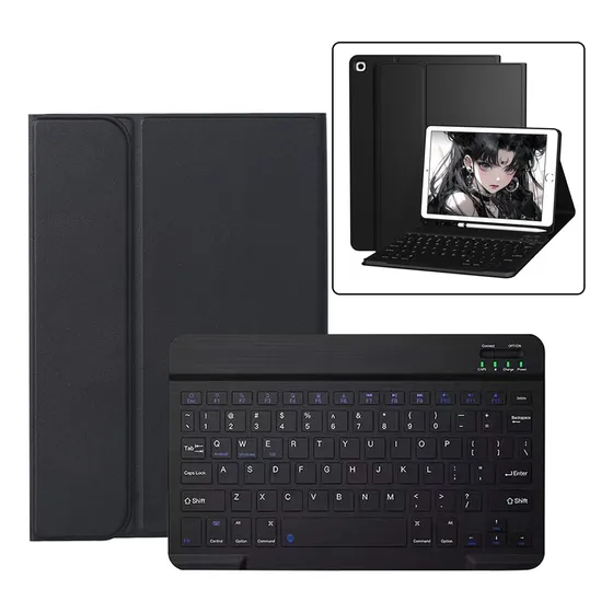 Teclado Bluetooth + Capa Flip Para Samsung Tab S6 Lite 10.4 