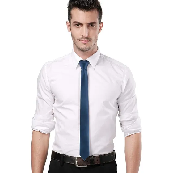 Corbata Corbatín Slim Fit Raso Italiano Es Básico