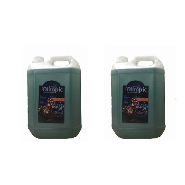 Pack De 2 Bidones De Líquido Para Máquinas De Burbujas Marca Olimpic X 5 Litros Cada Uno