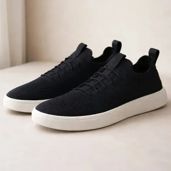 Tênis Slip Knit Meia Sapatênis Masculino Gel Conforto