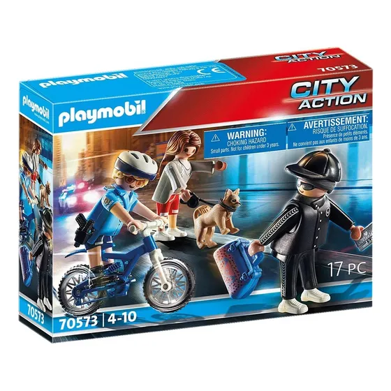 Playmobil City Action: Persecucion De Ladrón En Bi