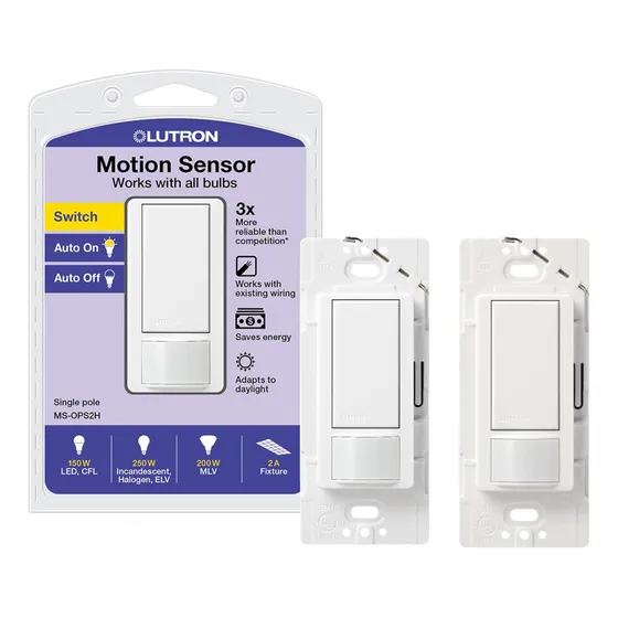 Lutron Maestro Interruptor Unipolar Con Sensor De Presencia 