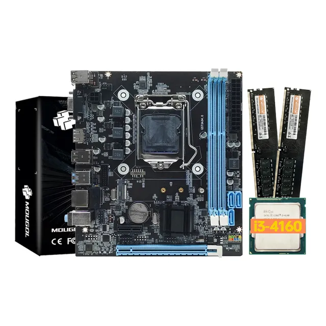 Kit Actualización Placa Madre Soyo H81 + CPU Intel I3-4160 + 16GB RAM DDR3