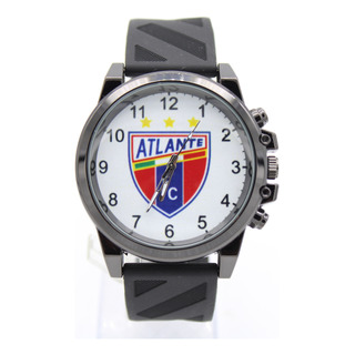 Reloj Futbol Club Atlante Soccer Caucho Deportivo Caballero Negro Negro Blanco Reloj Futbol Club Atlante Soccer Caucho Deportivo Caballero Negro Negro Blanco