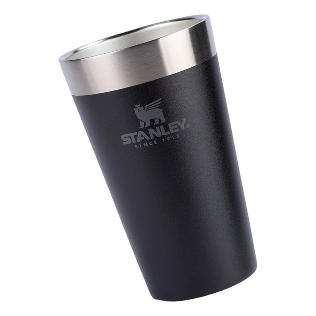 Copo Térmico De Cerveja Stanley Matte Black Preto | 473ml Copo Térmico De Cerveja Stanley Matte Black Preto | 473ml