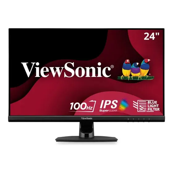 Monitor Gamer 24 Viewsonic Led Ips 100hz Hdmi Vga Va2414-h Color Negro