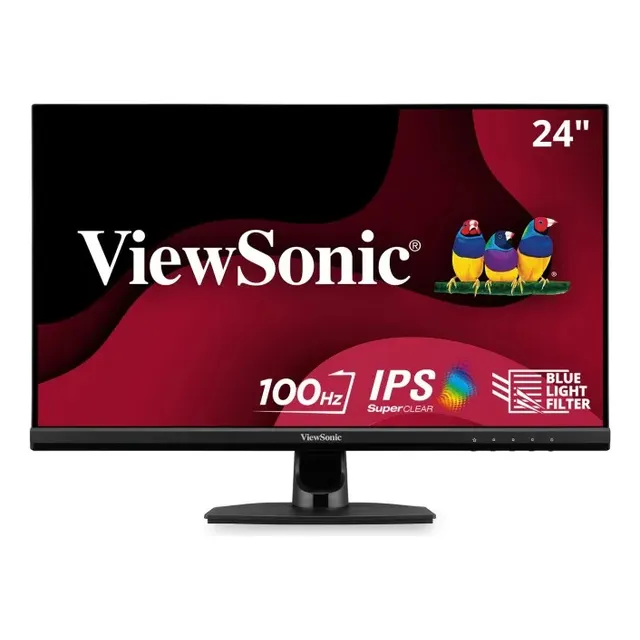 Monitor Gamer 24 Viewsonic Led Ips 100hz Hdmi Vga Va2414-h Color Negro