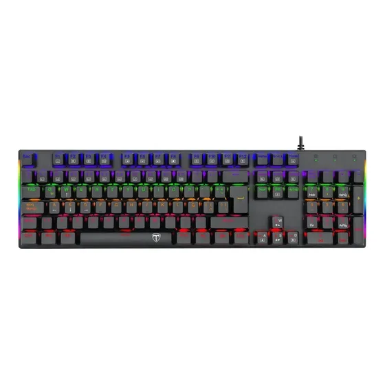 Teclado Mecánico Gamer T-dagger Naxos T-tgk310 Rgb Blue Switch | Cuotas sin interés
