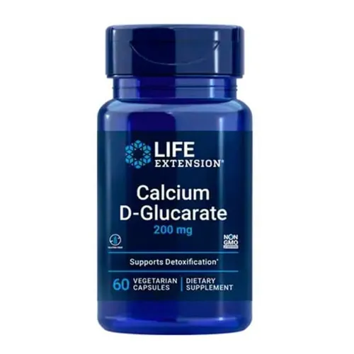 D-glucarato Calcio 200mg 60 Capsulas Veg - Life Extension Sabor Sem sabor