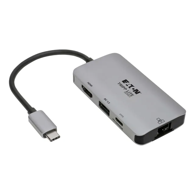 Hub Usb C 4 En 1 Hdmi 4k Ethernet Usb 3.0 Pd100w Tripplite