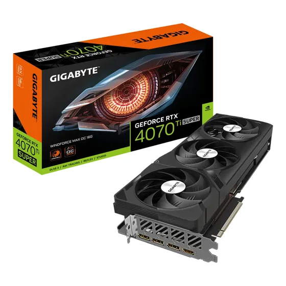 Placa De Video Gigabyte Rtx 4070ti Super Windforce Max Oc16g