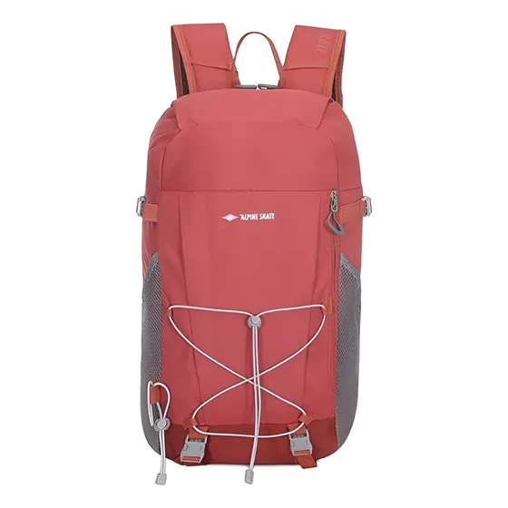 Mochila Porta Notebook Alpine Skate Trekking C /porta Bastón Color Ladrillo Diseño De La Tela Lisa