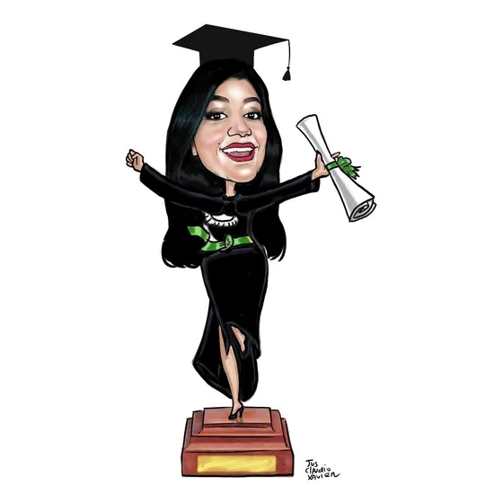 Caricatura Digital Para Festa Formatura Colação Formandos